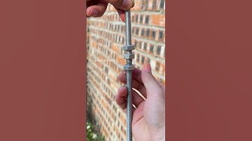 How to Connect Threaded Rods with Bolts – Works Great! 🔩 #tips #construction #tools