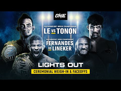 ? [Live In HD] ONE: LIGHTS Ceremonial Weigh-In & Faceoffs