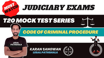 Code of Criminal Procedure | CrPC | Mock Test | Punjab ADA Exam | T20 Mock Test Series | Karan Sir