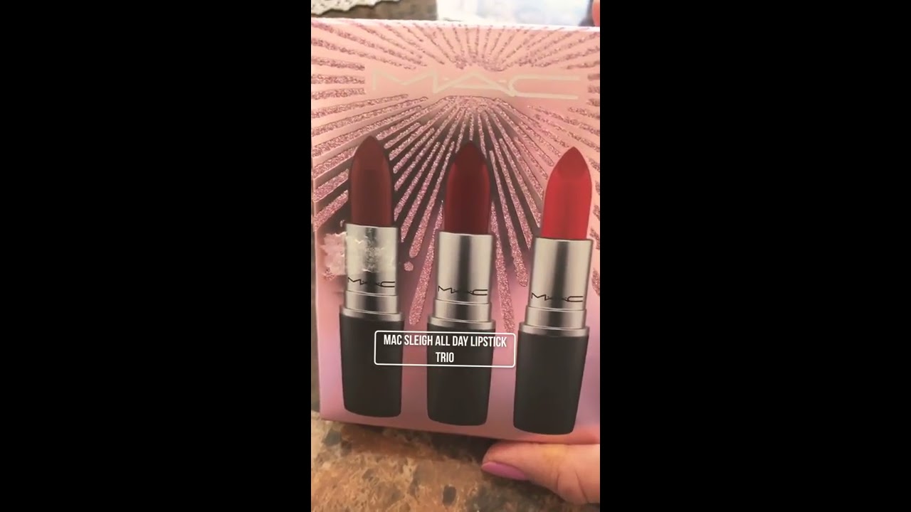 MAC SLEIGH ALL DAY LIPSTICK TRIO 2020 MAC Holiday Collection