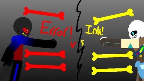 Ink! Sans vs Error! Sans Part 1 (Stick Nodes)