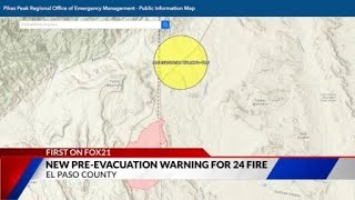 Update Pre-Evacuation Warning Issued For Homes Near The 24 Fire