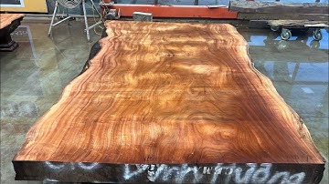 Tấm gỗ đinh hương mới xẻ hàng thô mộc đẹp nét căng