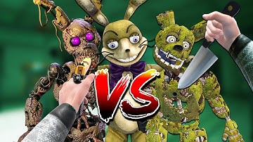 I Tested Glitchtrap vs Burntrap vs Springtrap in BONEWORKS VR!