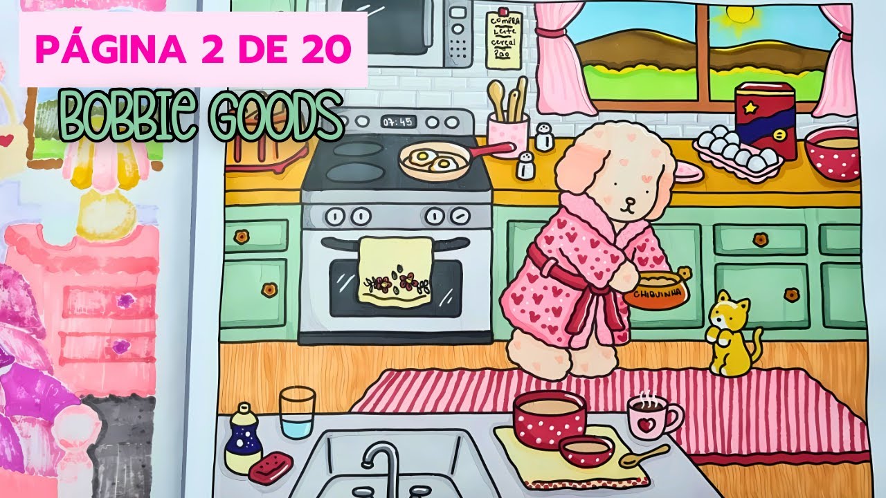 COLORINDO A PÁGINA 2 DE BOBBIE GOODS | CAFÉ PARA DOIS | PINTE COMIGO | COLOR WITH ME