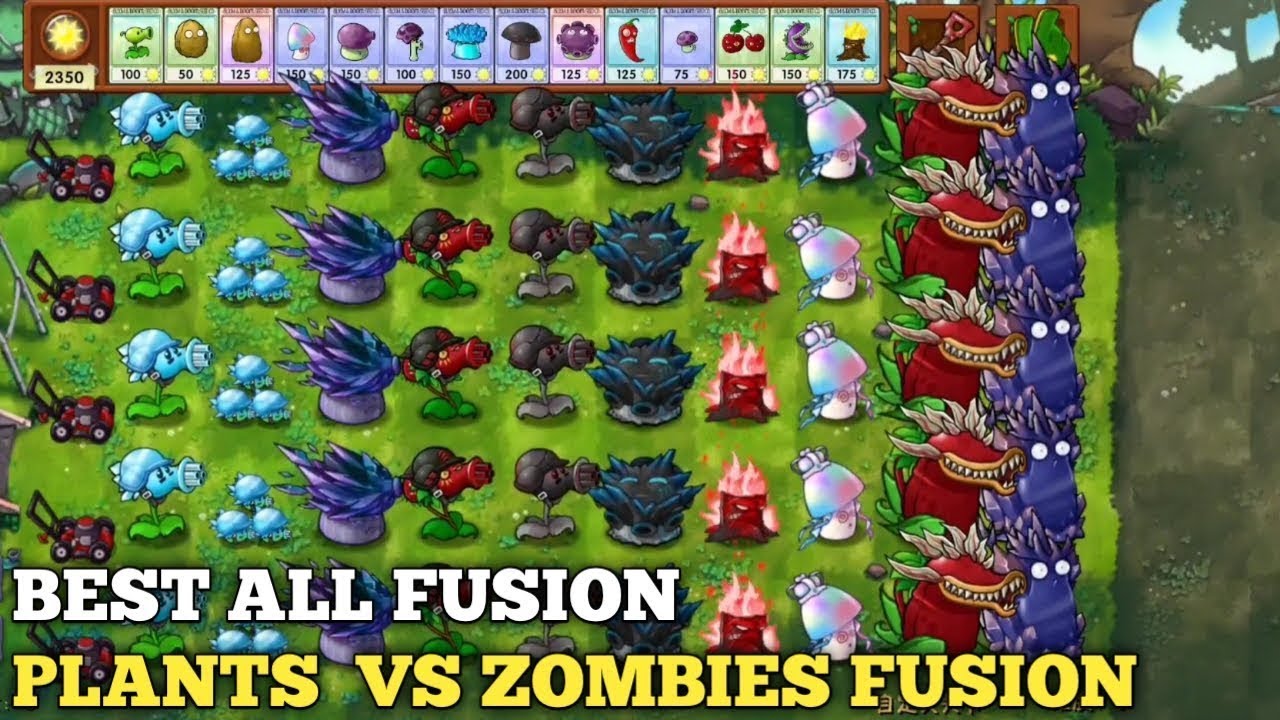 my fully max fusion plant defense vs all pvz fusion zombie hard mode ...