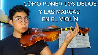 Como Poner Las Marquitas y LOS DEDOS En El Violín Fácil y Rápido | Aprender violín Clase 2