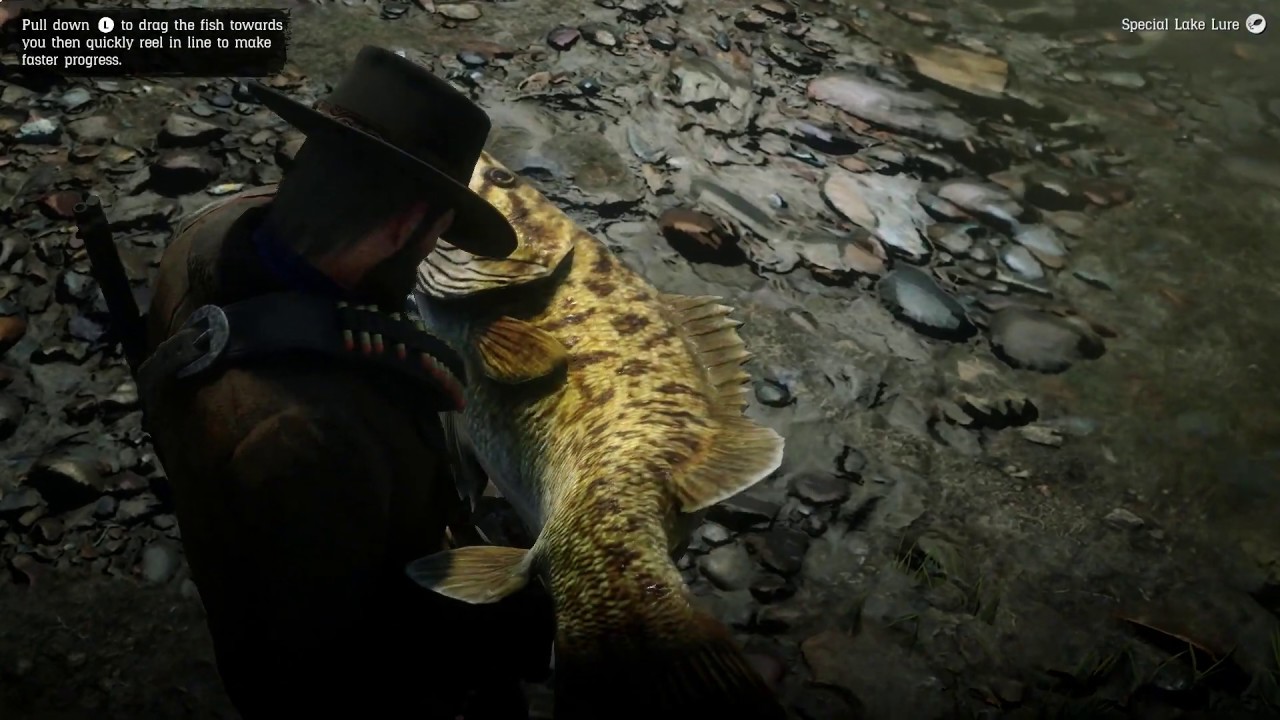 red dead redemption 2 catch legendary fish return to shore takes me to island