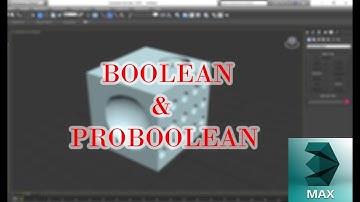 Use of Boolean & Proboolean in 3d max in hindi