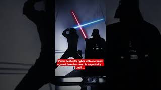 Darth Vader Vs. Luke Fact #starwars #vader #empirestrikesback