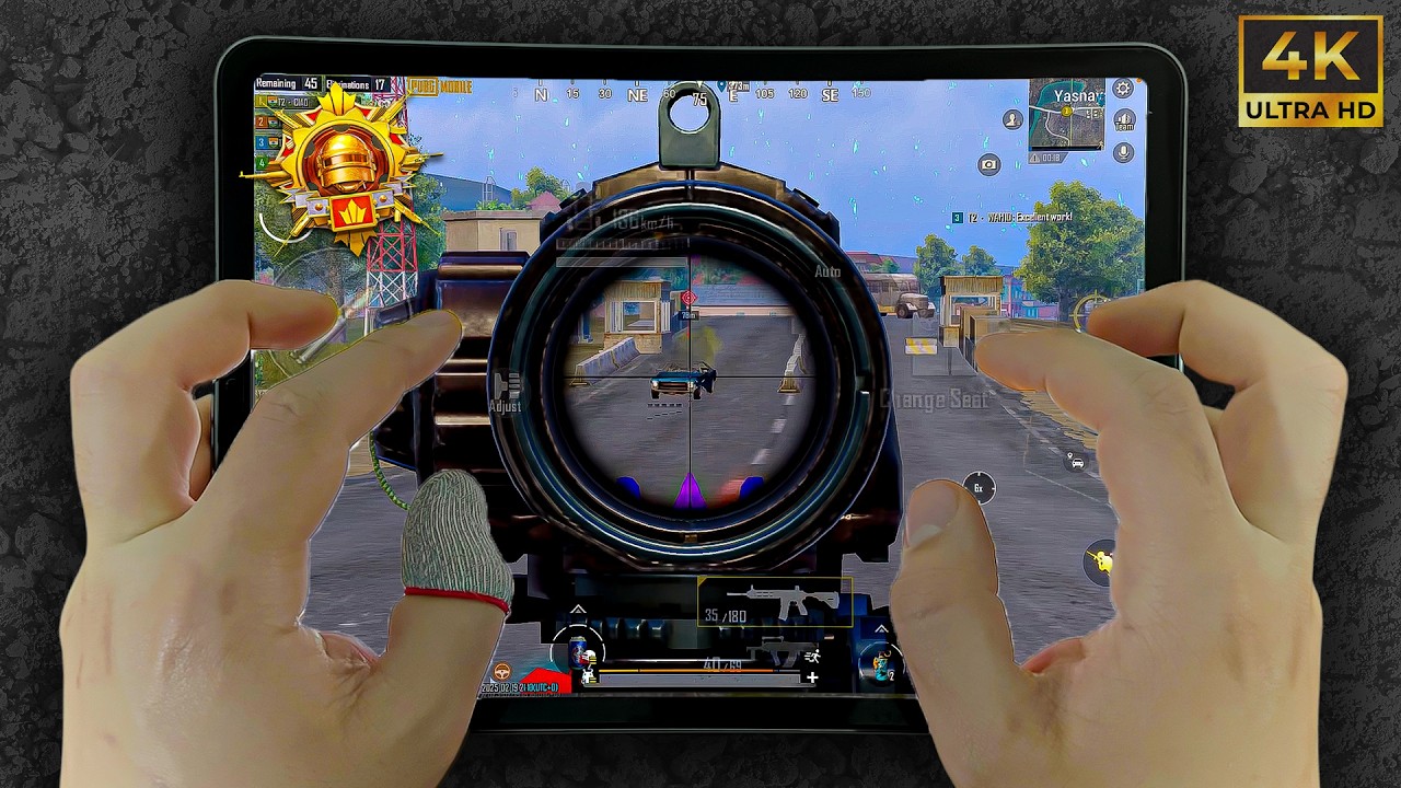 iPad Pro M2 HANDCAM 🔥 Pubg Test/ Gameplay/ ️ 6 Finger claw + Gyro 🔥 ...