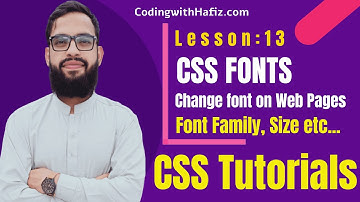 CSS Font Properties - Font Size Family - Lesson 13