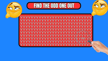 FIND THE ODD ONE OUT NUMBERS AND LETTERS EDITION