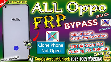 All Oppo Clone Phone Not Open Solution | Android 13 Google Account Unlock Oppo | Without Pc 2023 🔥