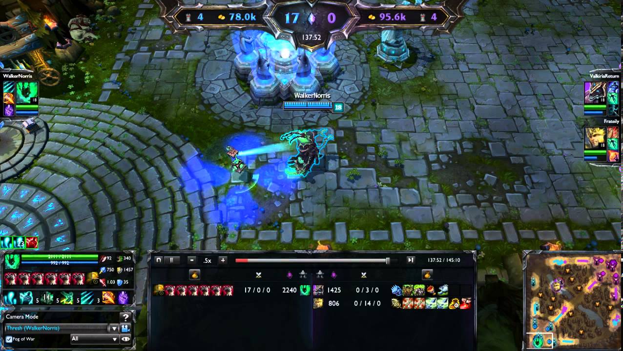 How to LOL #4 - Jarvan IV suicide vs Thresh 1000 souls full Thornmail