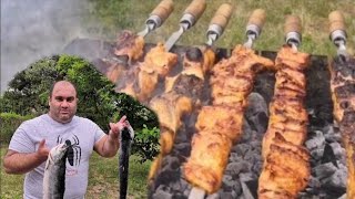 Семга На  Мангале. Шашлык.  Saumon Sur Barbecue.kebab