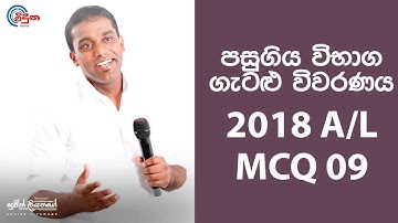 G.C.E. A/L Physics 2018 (Question 09) | භෞතික විද්‍යාව පසුගිය විභාග ගැටළු විවරණය