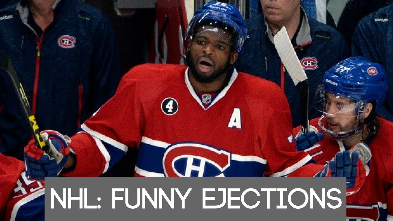 NHL: Funny Ejections - YouTube