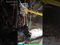 Tow Truck Uses Cables & A Pulley System To Recover & Upright A Police Car