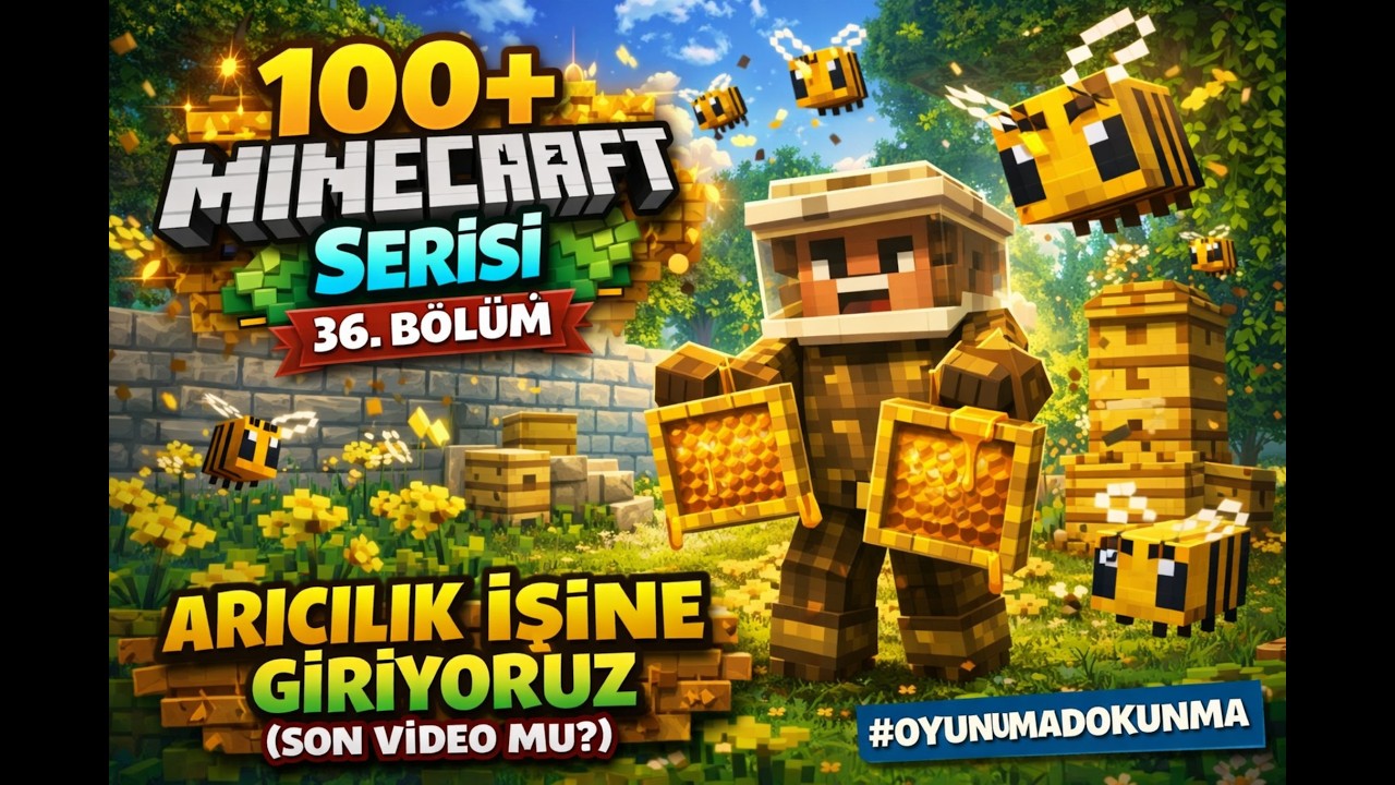 100+ Modlu Minecraft Serisi 36. Bölüm Arıclık işine giriyoruz (Son Video MU ?)