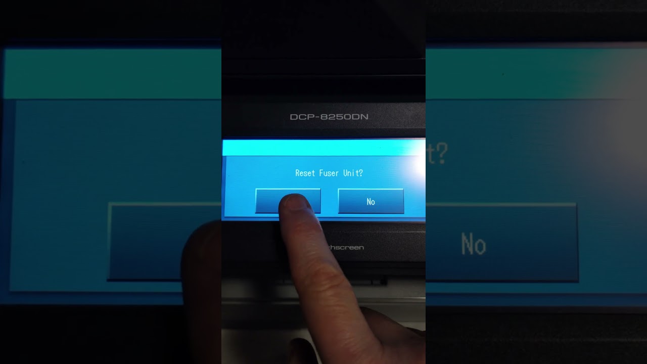 Brother DCP-8250DN Jak szybko i łatwo zresetować fuser How to reset fuser quickly and easily