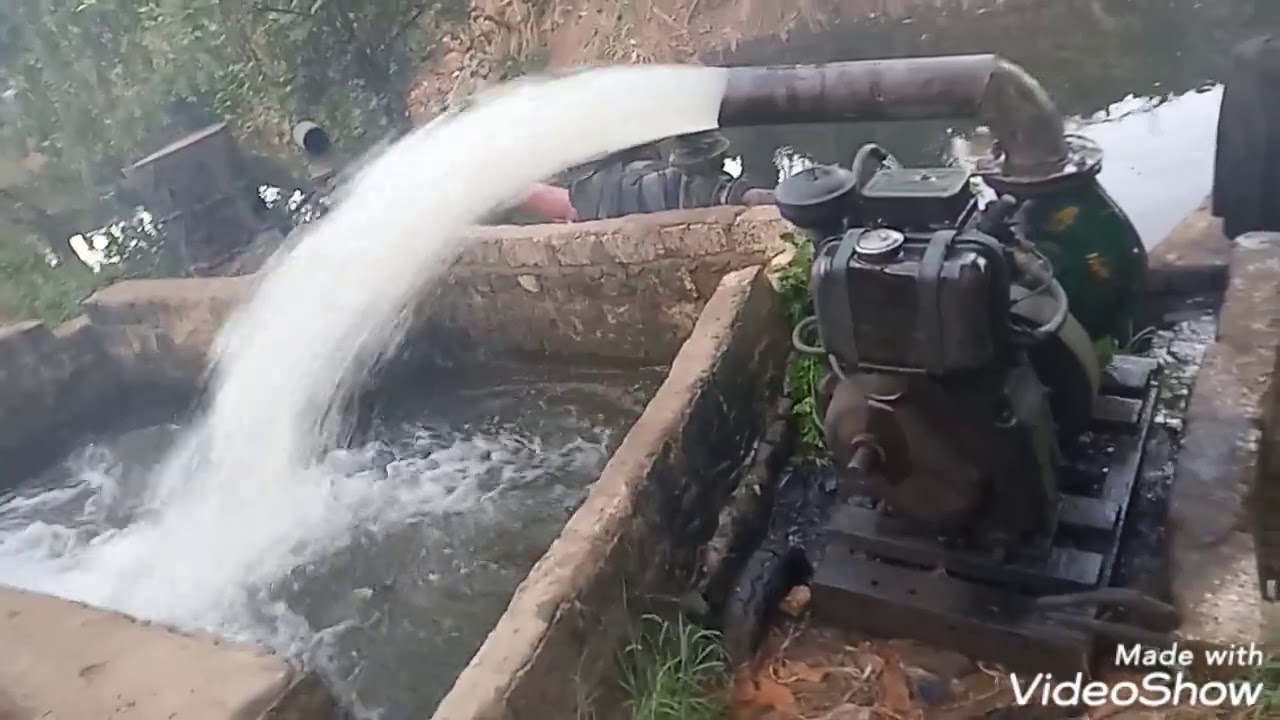 تشغيل ماكينه الري في الصعيد