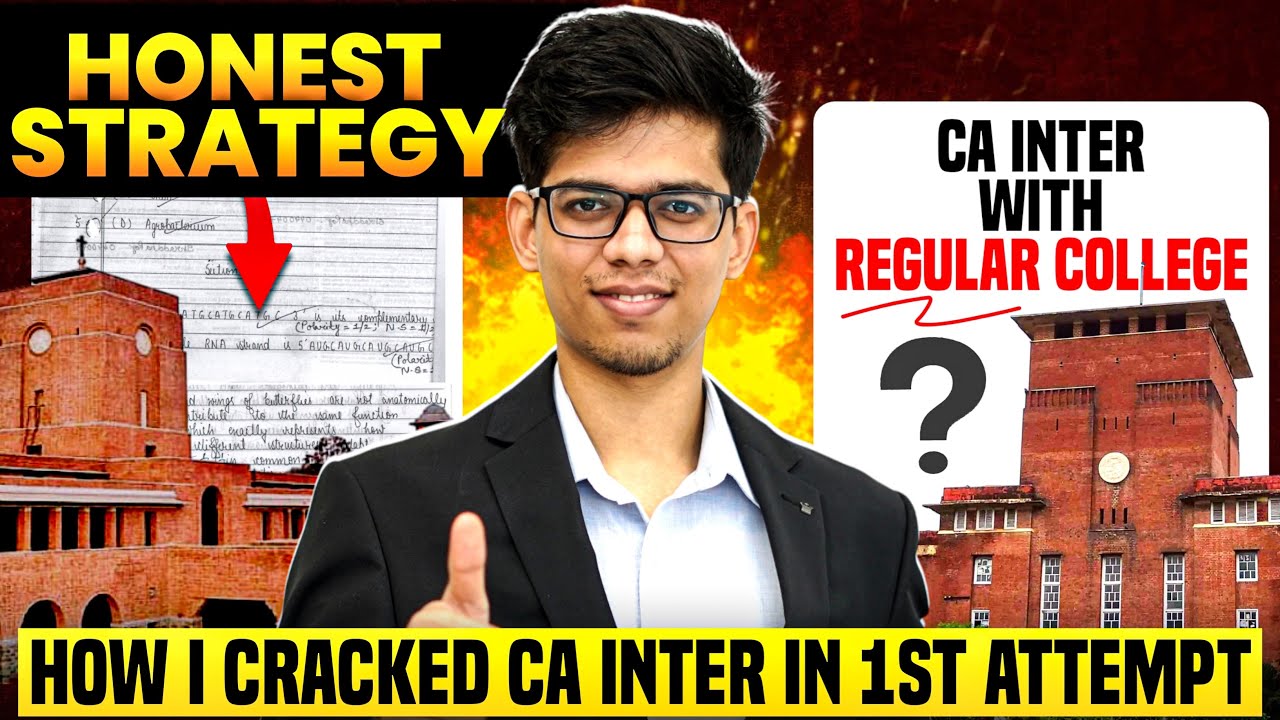 CA INTER HONEST strategy for JAN 2026🔥CA inter Jan 2026 strategy| CA ...
