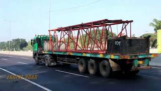 Truck Spotting traffic sound!! very noisy busy highway full truck trailer container and other