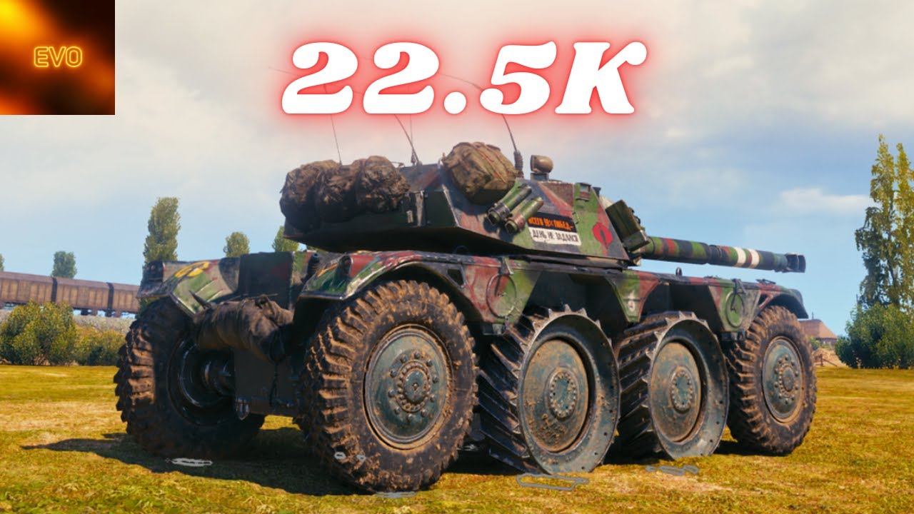 Panhard EBR 105  22.5K Spot Damage & Panhard EBR 105  17K Spot Damage World of Tanks