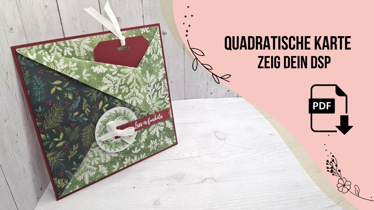 Schnelle🎄Große🎄Quadratische Karte🎄Funfold🎄Geldgeschenk🎄showcase your DSP🎄