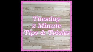 Tuesday 2 Minute Tips & Tricks #8 - Shaker Card Tip 1
