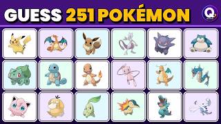 Ultimate Pokemon Quiz 2026 | Can You Name All 251 Pokémon? (Gen 1 & 2 Challenge) screenshot 5