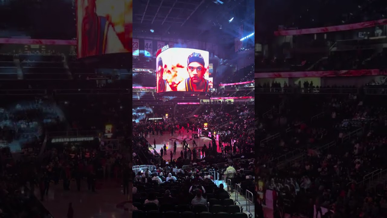 03-12-26 Atlanta Hawks Starting Lineup Introductions - YouTube