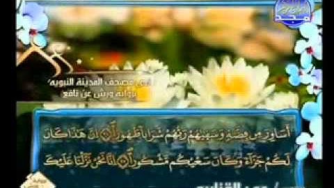 سورة الانسان الشيخ عمر القزابري