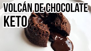 KETO CHOCOLATE LAVA CAKE | VOLCAN DE CHOCOLATE SIN AZUCAR | Manu Echeverri