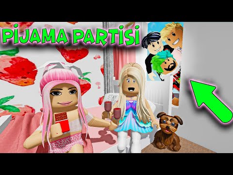 😱 EKİP PİJAMA PARTİSİNDE 🎉 [ HİKAYE ] | ROBLOX ADOPT ME ! 😂💚