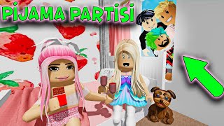 😱 EKİP PİJAMA PARTİSİNDE 🎉 [ HİKAYE ] | ROBLOX ADOPT ME ! 😂💚