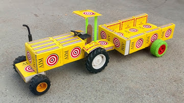 How To Matchbox Tractor Trolley At Home | Diy Toy Mini Tractor Trolley 🚜 Toy project 