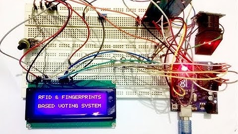 RFID & Fingerprint Based Voting Machine