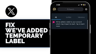 How to Fix "We’ve Added a Temporary Label to Your X (Twitter) Account" (2025)