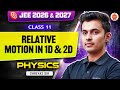 Relative Motion 1D & 2D | Class 11 | JEE 2026 & 2027 | Sigma Batch Leaked 🔥 | Shreyas Sir