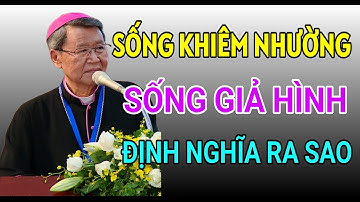 ĐỊNH NGHĨA THẾ NÀO VỀ LỐI SỐNG GIẢ HÌNH VÀ KHIÊM NHƯỜNG | ĐỨC CHA KHẢM GIẢNG VÀ GIẢI ĐÁP THẮC MẮC