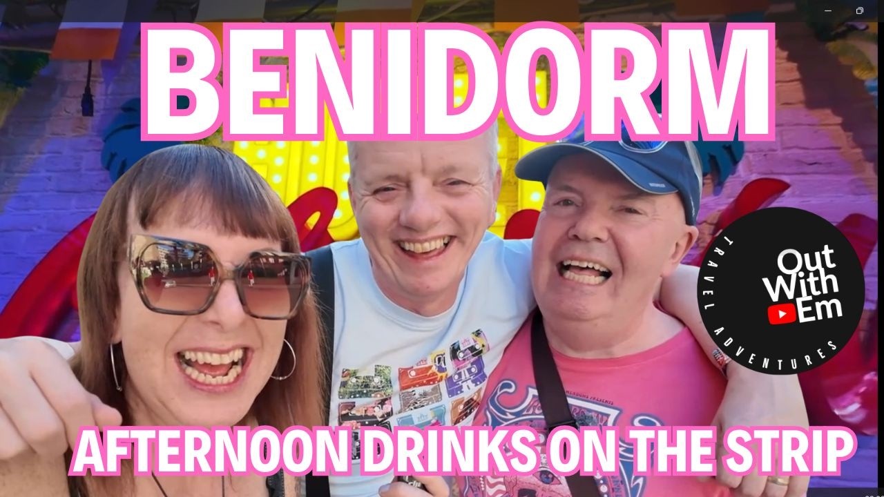 Benidorm Afternoon drinks on The Strip - Hotel California - Rose & Crown - Brit Station Chatter Guys