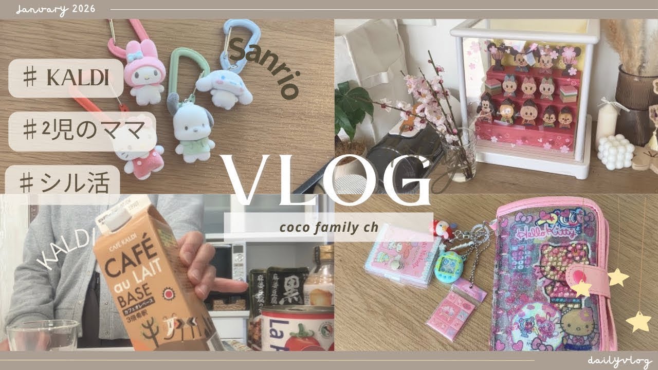 【  主婦vlog  】食品/KALDI購入品/シール帳/おはじきシール/夕食/バレンタイン/ソラトス/ガチャガチャ