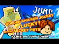 Is Golden Chicken Jockey Lucky? Climb and Jump Tower Update 7 Pixel World getting the secret pet