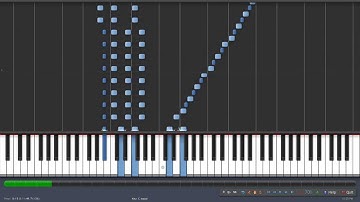Czerny Exercise 64 from Practical Method for Beginners at 70BPM in Synthesia