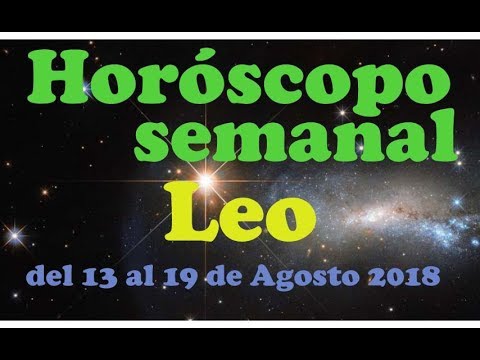 Horóscopo LEO - 14 de AGOSTO de 2018