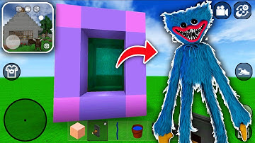 How to Make PORTAL to HUGGY WUGGY in MINI BLOCK CRAFT 3D