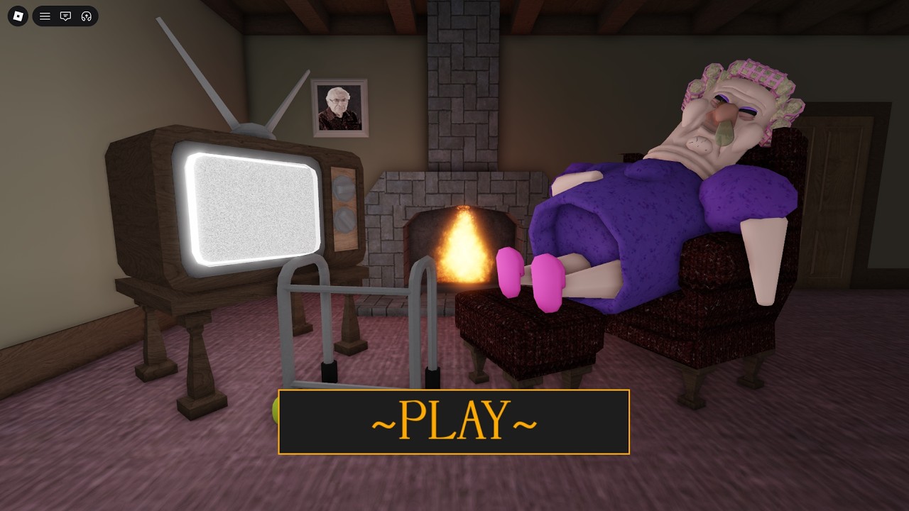 GRUMPY GRAN! SCARY OBBY roblox Gameplay Walkthrough No Death 4K