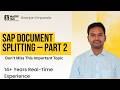 SAP Document Splitting – Part 2 | SAP FICO Training